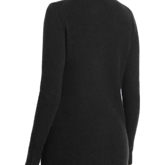 C By Designed Brand Cashmere Grandfather Cardigan Black Size S 2293 - Picture 4 of 5